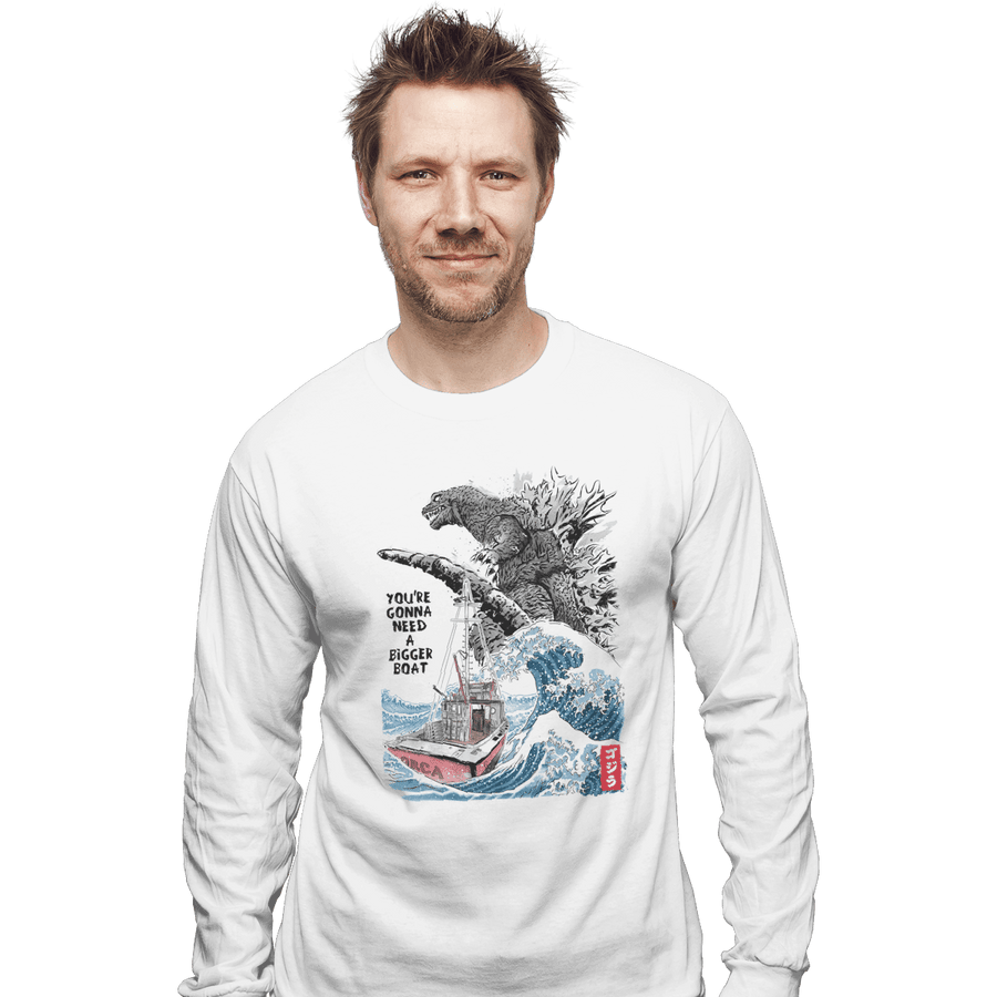Shirts Long Sleeve Shirts, Unisex / Small / White Orca In Japan