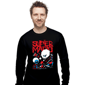 Daily_Deal_Shirts Long Sleeve Shirts, Unisex / Small / Black Haunted House