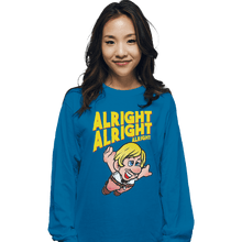 Load image into Gallery viewer, Shirts Long Sleeve Shirts, Unisex / Small / Sapphire Super Alright Bros.
