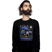 Load image into Gallery viewer, Daily_Deal_Shirts Long Sleeve Shirts, Unisex / Small / Black I Live In A Van Gogh
