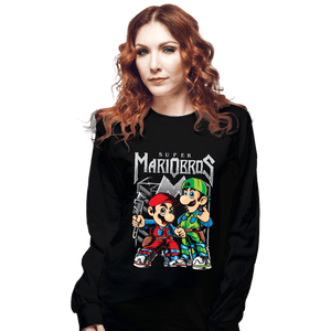 Shirts Long Sleeve Shirts, Unisex / Small / Black Metal Bros