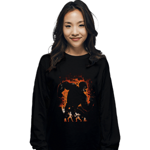 Shirts Long Sleeve Shirts, Unisex / Small / Black Armored Titan