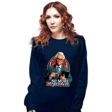 Load image into Gallery viewer, Daily_Deal_Shirts Long Sleeve Shirts, Unisex / Small / Navy No More Misbehavin&#39;
