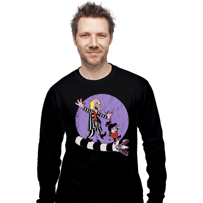 Daily_Deal_Shirts Long Sleeve Shirts, Unisex / Small / Black Beetle And Girl
