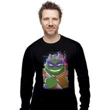 Load image into Gallery viewer, Daily_Deal_Shirts Long Sleeve Shirts, Unisex / Small / Black Glitch Donatello
