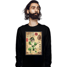 Load image into Gallery viewer, Daily_Deal_Shirts Long Sleeve Shirts, Unisex / Small / Black Earth Kingdom Master Woodblock
