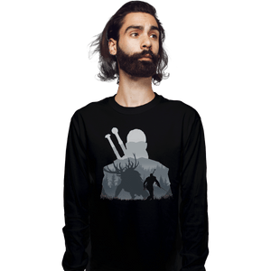 Shirts Long Sleeve Shirts, Unisex / Small / Black The Witcher - Hunter