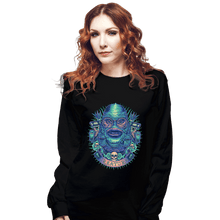 Load image into Gallery viewer, Shirts Long Sleeve Shirts, Unisex / Small / Black Neon Creature
