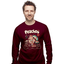 Load image into Gallery viewer, Daily_Deal_Shirts Long Sleeve Shirts, Unisex / Small / Maroon Peaches Peaches Peaches
