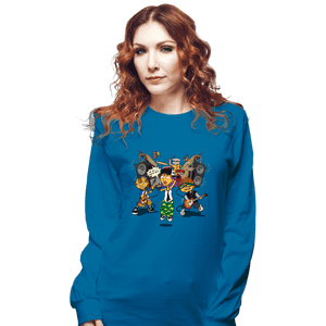 Daily_Deal_Shirts Long Sleeve Shirts, Unisex / Small / Sapphire Sk8r Kidz