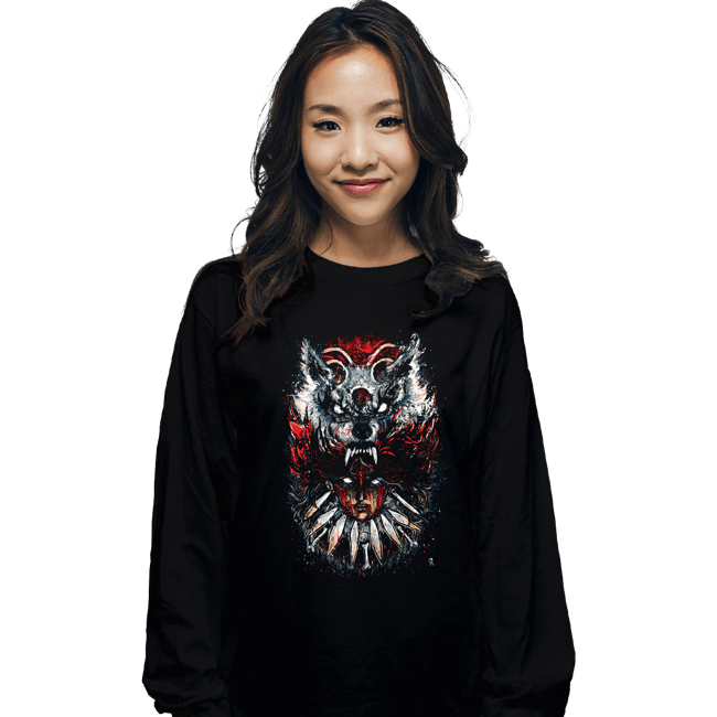 Secret_Shirts Long Sleeve Shirts, Unisex / Small / Black The Wolf Princess