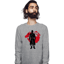 Load image into Gallery viewer, Shirts Long Sleeve Shirts, Unisex / Small / Sports Grey Crimson Ken Ryuguji
