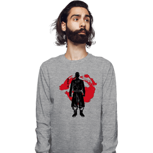 Shirts Long Sleeve Shirts, Unisex / Small / Sports Grey Crimson Ken Ryuguji