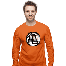 Load image into Gallery viewer, Shirts Long Sleeve Shirts, Unisex / Small / Orange Kame Spray
