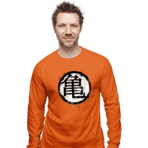 Shirts Long Sleeve Shirts, Unisex / Small / Orange Kame Spray