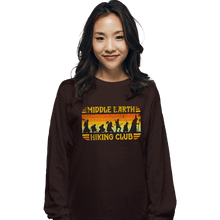 Load image into Gallery viewer, Secret_Shirts Long Sleeve Shirts, Unisex / Small / Dark Chocolate Hiking Club
