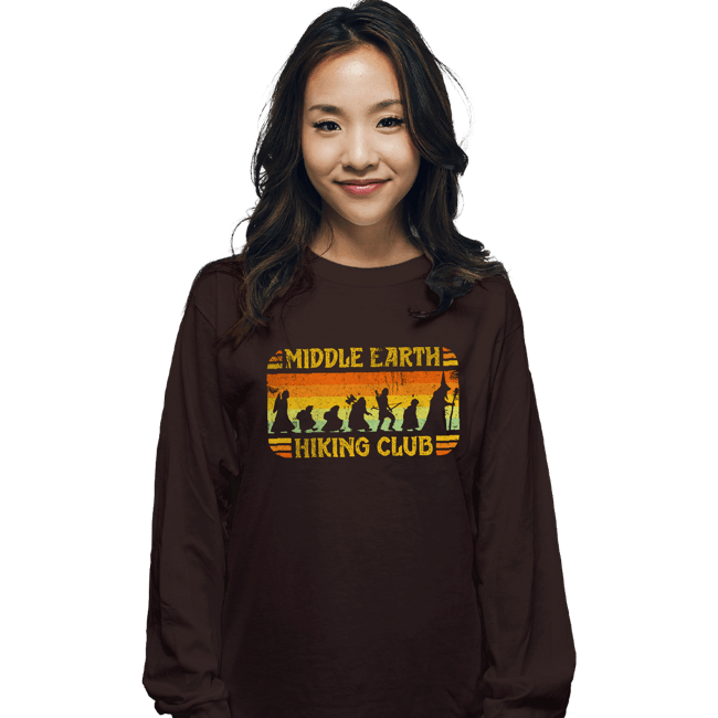 Secret_Shirts Long Sleeve Shirts, Unisex / Small / Dark Chocolate Hiking Club