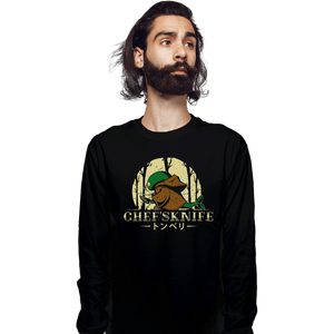 Shirts Long Sleeve Shirts, Unisex / Small / Black Chef's Knife