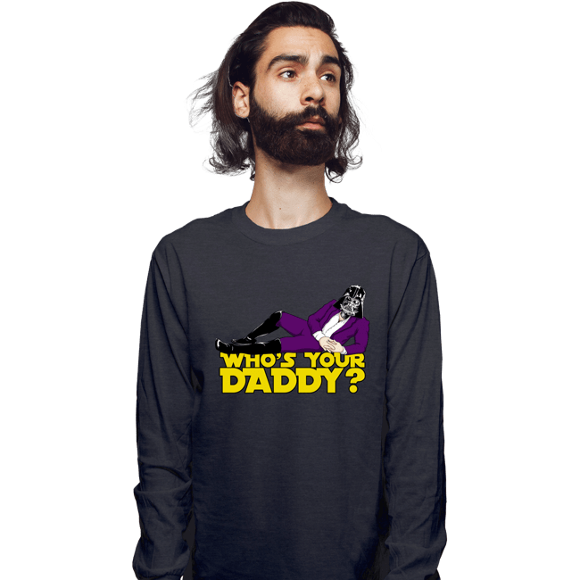 Daily_Deal_Shirts Long Sleeve Shirts, Unisex / Small / Dark Heather Who's Your Daddy