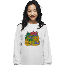 Load image into Gallery viewer, Secret_Shirts Long Sleeve Shirts, Unisex / Small / White Light World Map
