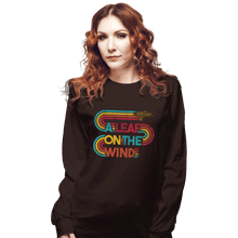 Load image into Gallery viewer, Daily_Deal_Shirts Long Sleeve Shirts, Unisex / Small / Dark Chocolate Vintage Leaf On The Wind
