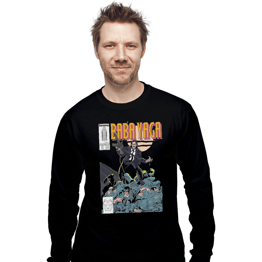 Shirts Long Sleeve Shirts, Unisex / Small / Black Baba Yaga No1
