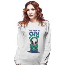 Load image into Gallery viewer, Shirts Long Sleeve Shirts, Unisex / Small / White Shy!
