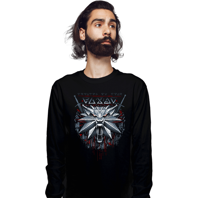 Daily_Deal_Shirts Long Sleeve Shirts, Unisex / Small / Black The White Wolf