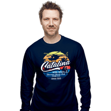 Load image into Gallery viewer, Shirts Long Sleeve Shirts, Unisex / Small / Navy Catalina Wine Mixer
