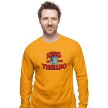 Load image into Gallery viewer, Shirts Long Sleeve Shirts, Unisex / Small / Gold King Of The Thrillho
