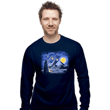 Load image into Gallery viewer, Daily_Deal_Shirts Long Sleeve Shirts, Unisex / Small / Navy Starry Night
