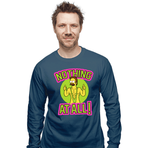 Secret_Shirts Long Sleeve Shirts, Unisex / Small / Indigo Blue Nothing At All