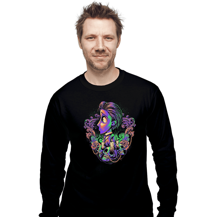 Shirts Long Sleeve Shirts, Unisex / Small / Black Colorful Groom