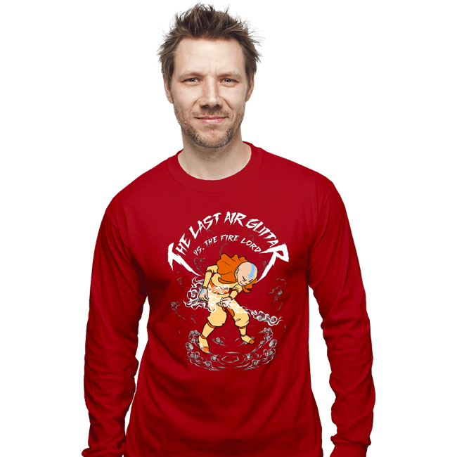 Daily_Deal_Shirts Long Sleeve Shirts, Unisex / Small / Red The Last Air Guitar
