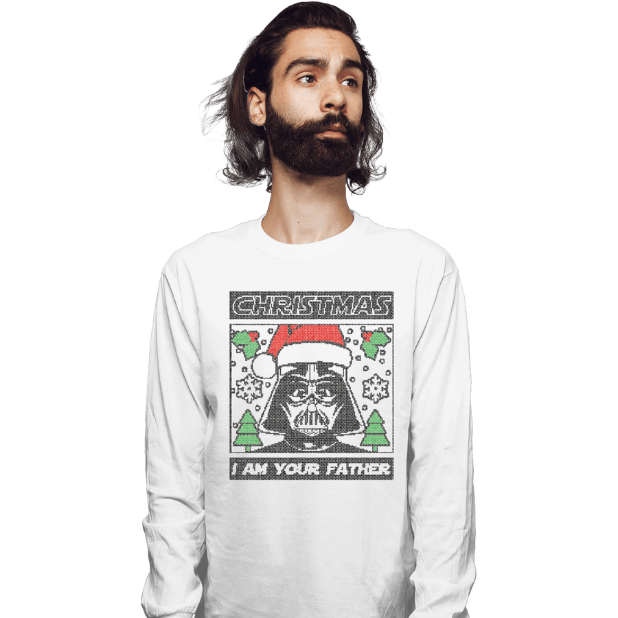 Shirts Long Sleeve Shirts, Unisex / Small / White Father Christmas