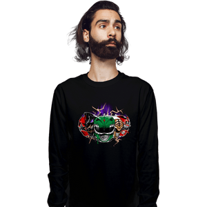Shirts Long Sleeve Shirts, Unisex / Small / Black Green Legend