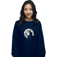 Load image into Gallery viewer, Daily_Deal_Shirts Long Sleeve Shirts, Unisex / Small / Navy Moonlight Iron
