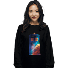 Load image into Gallery viewer, Secret_Shirts Long Sleeve Shirts, Unisex / Small / Black The Police Box
