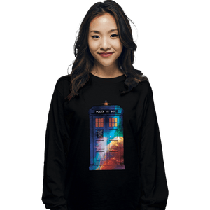 Secret_Shirts Long Sleeve Shirts, Unisex / Small / Black The Police Box