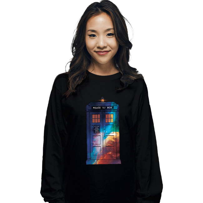 Secret_Shirts Long Sleeve Shirts, Unisex / Small / Black The Police Box