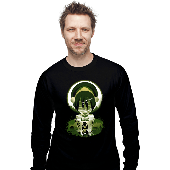 Daily_Deal_Shirts Long Sleeve Shirts, Unisex / Small / Black Earthbender