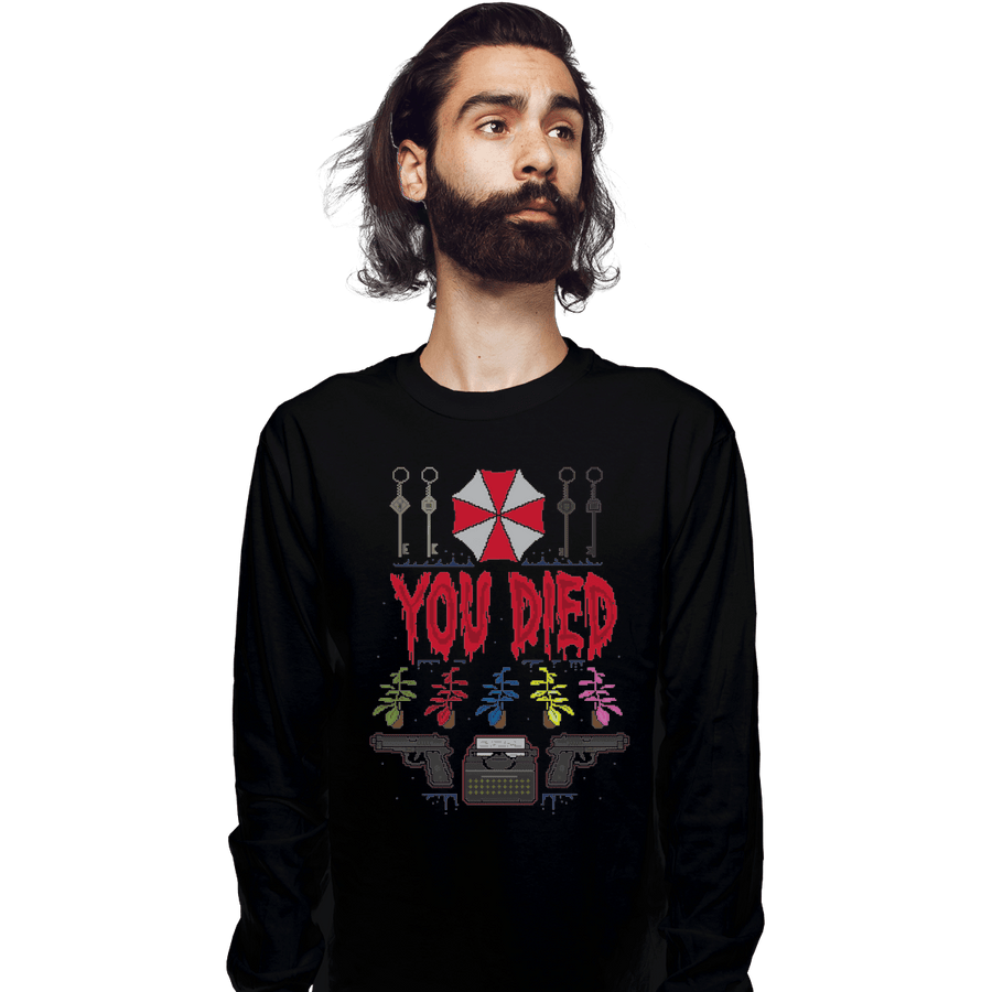 Shirts Long Sleeve Shirts, Unisex / Small / Black You Died