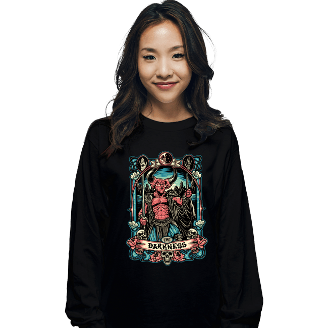 Daily_Deal_Shirts Long Sleeve Shirts, Unisex / Small / Black The Darkness Crest