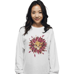 Shirts Long Sleeve Shirts, Unisex / Small / White Simba Watercolor