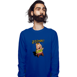 Daily_Deal_Shirts Long Sleeve Shirts, Unisex / Small / Royal Blue Stoner Pig