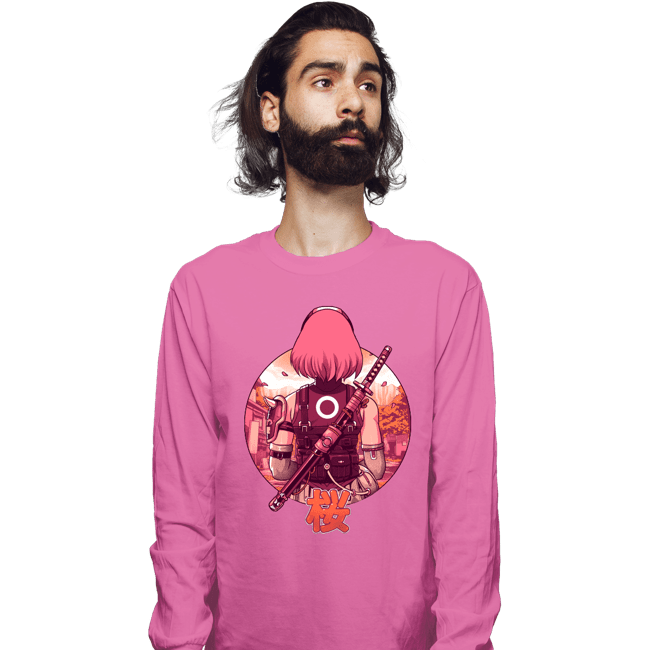 Shirts Long Sleeve Shirts, Unisex / Small / Azalea Autumn Cherry