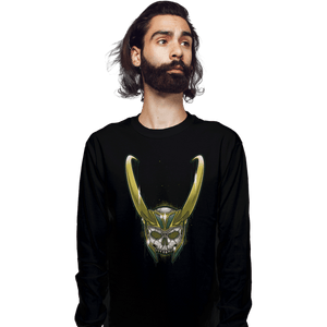 Secret_Shirts Long Sleeve Shirts, Unisex / Small / Black Loki's Skull