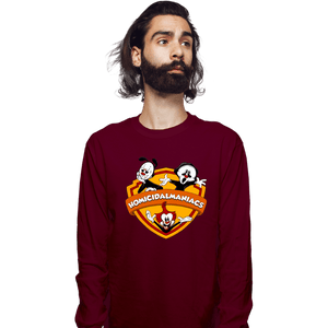 Shirts Long Sleeve Shirts, Unisex / Small / Maroon Homicidalmaniacs