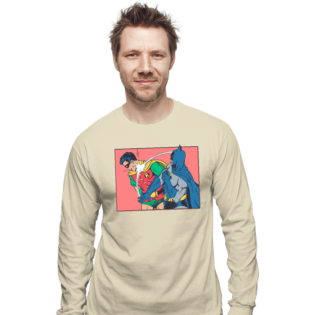 Daily_Deal_Shirts Long Sleeve Shirts, Unisex / Small / Natural Everybody Hates Robin