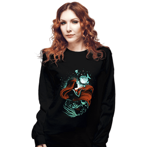 Daily_Deal_Shirts Long Sleeve Shirts, Unisex / Small / Black Song Of The Mermaid